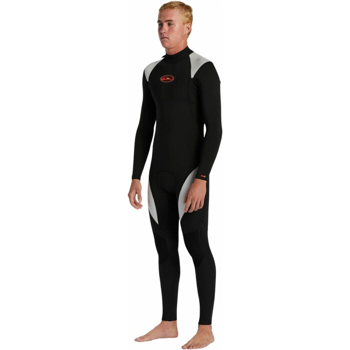 2024 Quiksilver Mens Everyday Saturn 4/3mm Back Zip Wetsuit EQYW103195 - Black / Lunar Rock